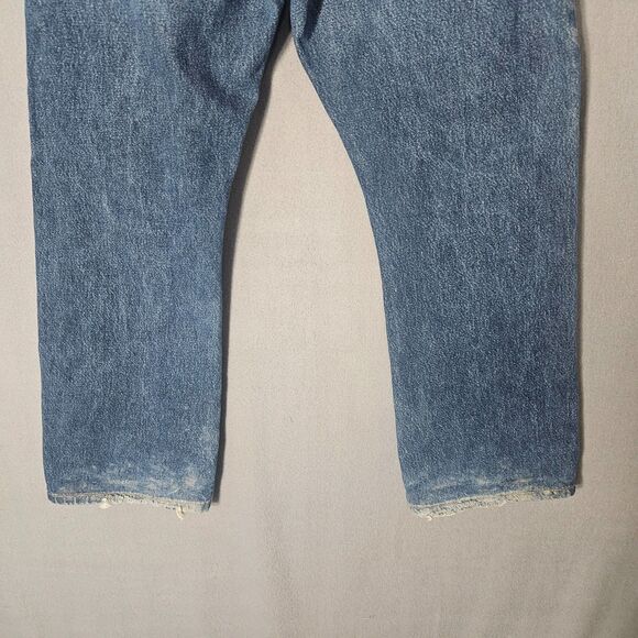 VTG Levi's 517 Bootcut 36X29 Faded Thighs Zip Fly Distressed Hems Mexico - Picture 11 of 12